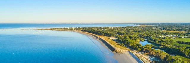 Strand von Cleut Rouz und Landspitze von Mousterlin