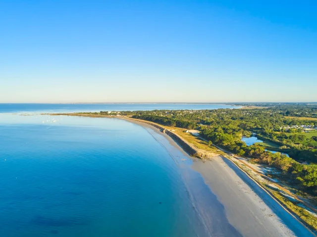 Strand van Cleut Rouz en landtong van Mousterlin