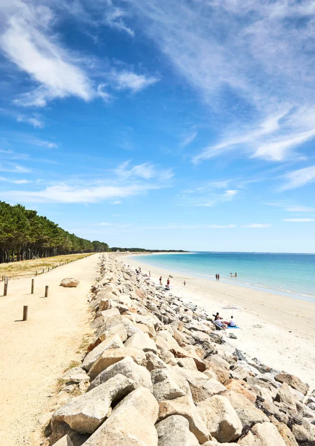 Digue et plage de Cleut Rouz
