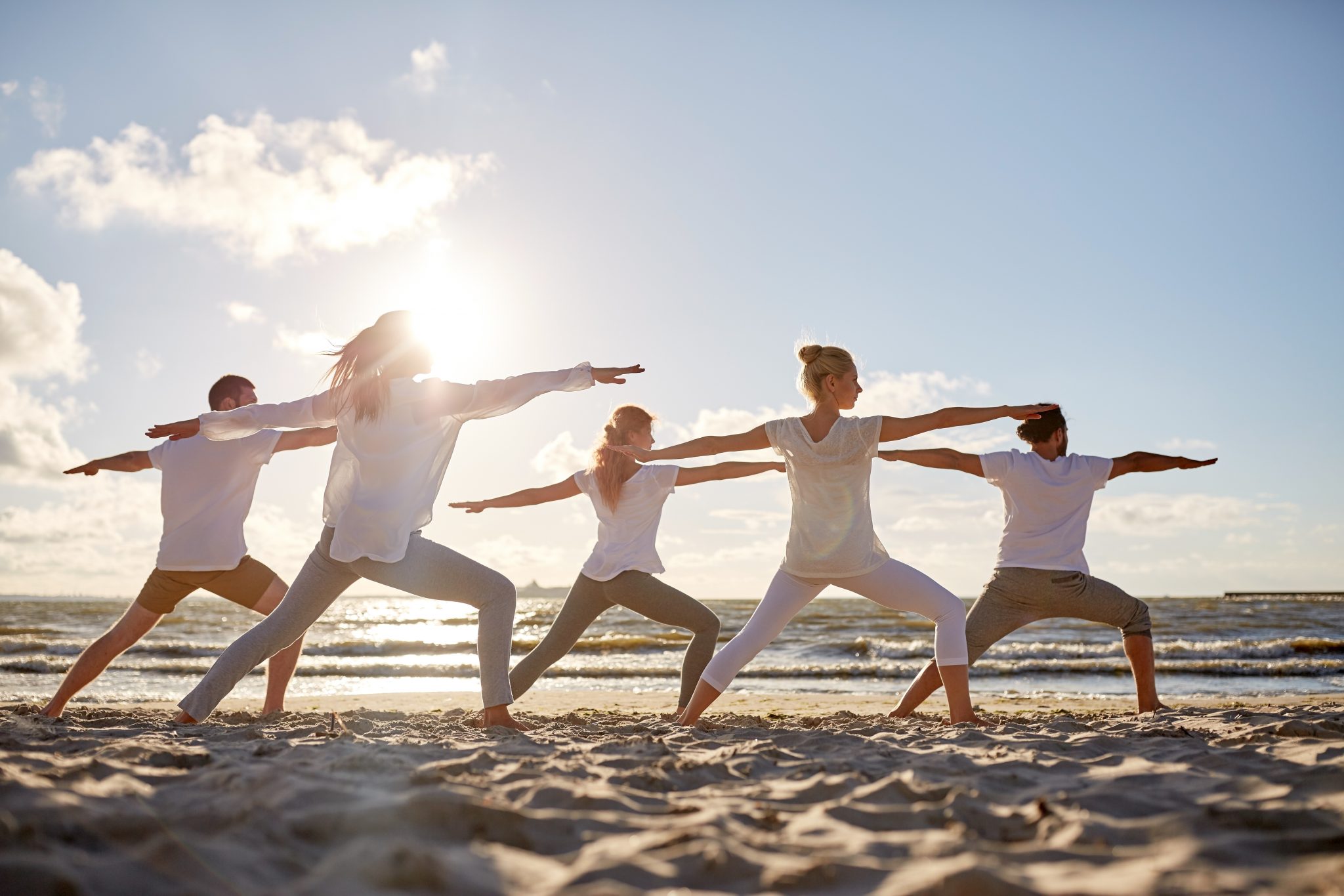 Pilate sur la plage dans les criques 