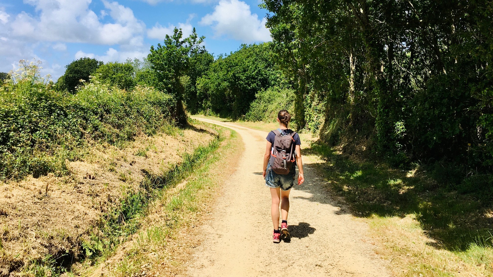 Hiking in the marshes of Mousterlin