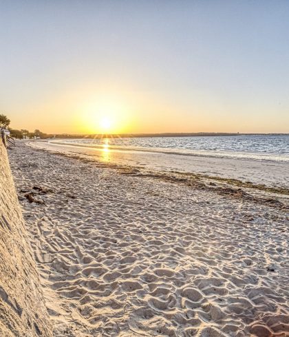 Winterspaziergang am Strand von Cap-Coz