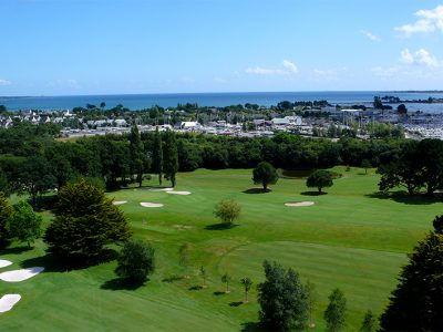 Golf de Cornouaille – view of La Forêt Bay